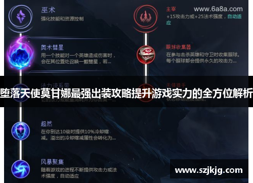 堕落天使莫甘娜最强出装攻略提升游戏实力的全方位解析
